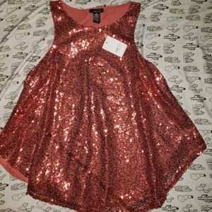 Flowy sequin tank top